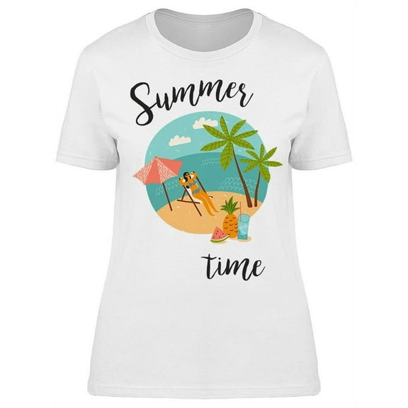 Tropical Beach And Sea T-Shirt Women -Image by Shutterstock, Female x-Large