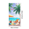 thumbnail image 1 of Tropical Beach Banner Summer Vacation Lightweight Welcome Summer with Palm Trees Relax for Beach Party Holiday Outdoor, 1 of 8