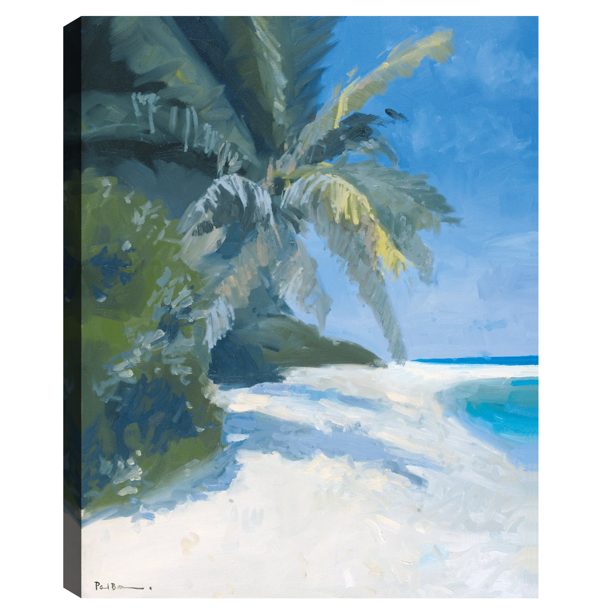 Tropical Beach II by Paul Brown Canvas Art Print