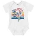 thumbnail image 1 of Tropical Beach Parrot Catch Rays Gender Neutral Printed Baby Bodysuit Brisco Brands NB, 1 of 6