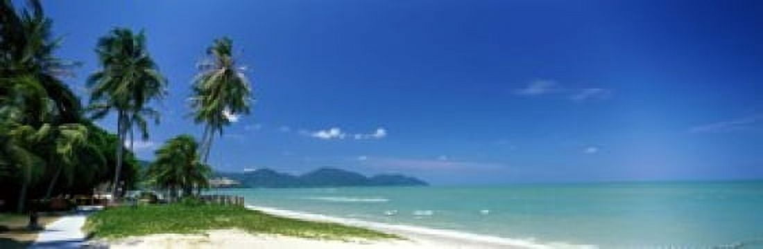 Tropical Beach Penang Malaysia Canvas Art - Panoramic Images (18 x 6)