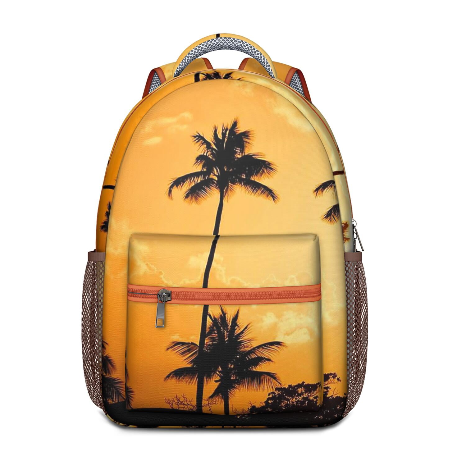 Tropical Beach Sunset Backpack - Boho Inspired Design, Lightweight ...