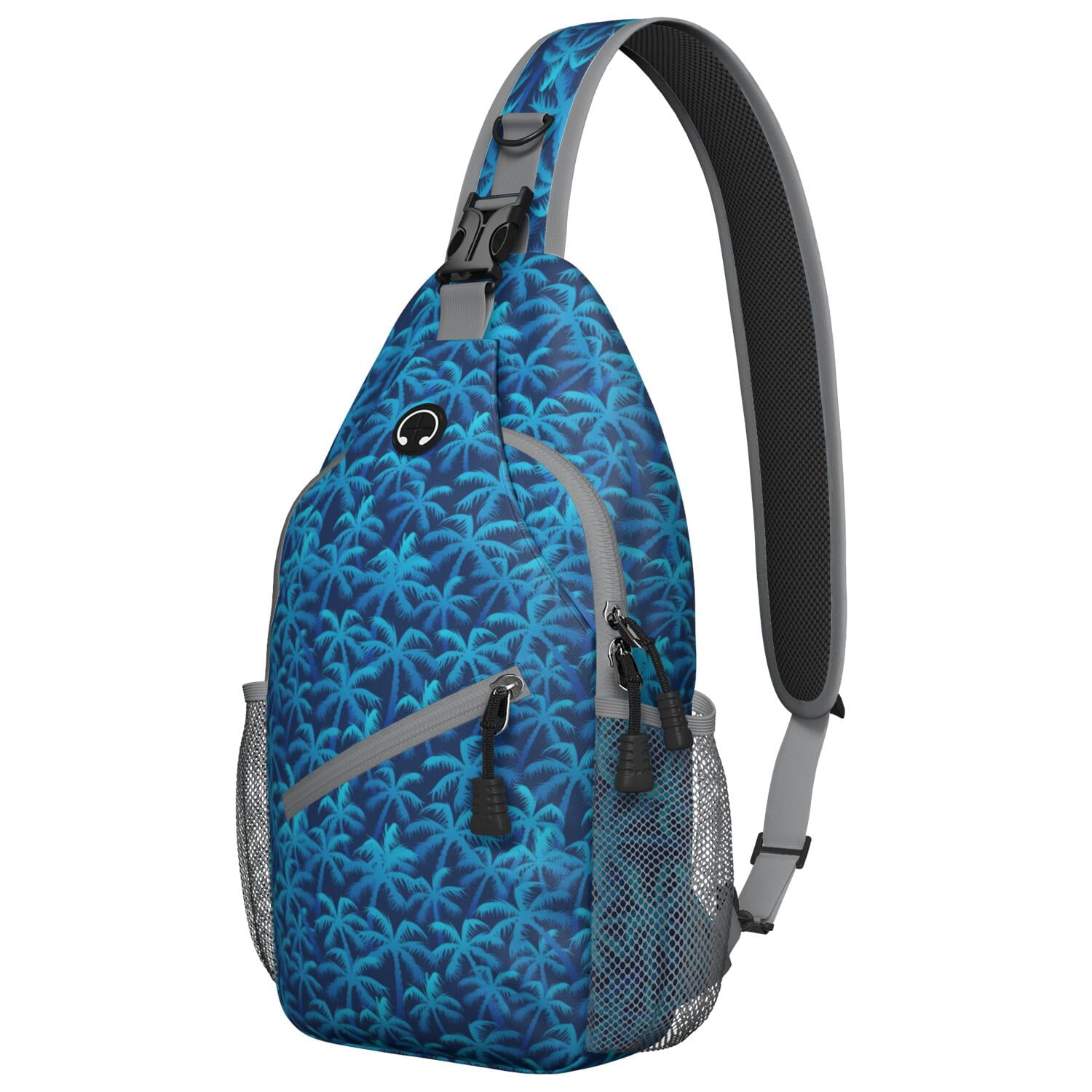 Tropical Beach Sunset Chest Bag - Boho Versatile Crossbody Backpack - Durable & Spacious for Outdoor Adventures & Casual Urban Use