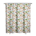thumbnail image 1 of Tropical Beach Sunset Shower Curtain 72x84 Inch - Vibrant Hawaiian Sunset Beach Design Waterproof Bathroom Drapes Fade-Resistant Polyester Fabric Includes 12 Hooks, 1 of 5