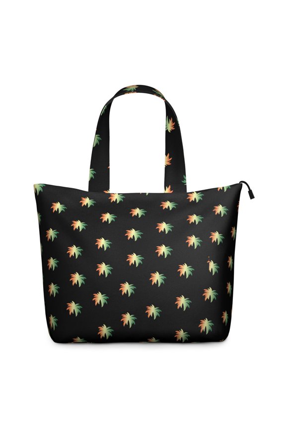 Tropical Beach Sunset Weekender Bag for Women, Spacious Carry-On Tote with Zipper Closure & Reinforced Handles, Ideal for Work & Overnight Trips
