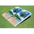 thumbnail image 1 of Tropical Beach Themed Cornhole Boards, 1 of 1