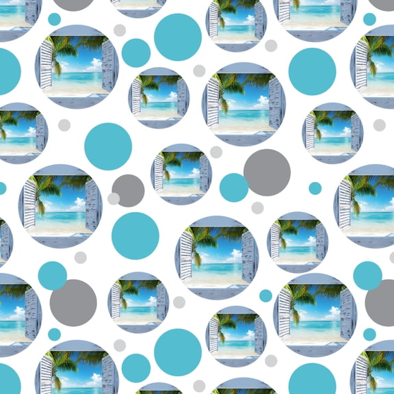Tropical Beach Vacation Ocean View Premium Gift Wrap Wrapping Paper Roll