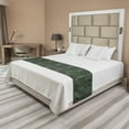 thumbnail image 1 of Tropical Bed Runner, Exotic Pattern of Monstera Leaves Hawaiian Plantation, Decorative Accent Bedding Scarf for Hotels Homes and Guestrooms, Queen, Grey Green, by Ambesonne, 1 of 2
