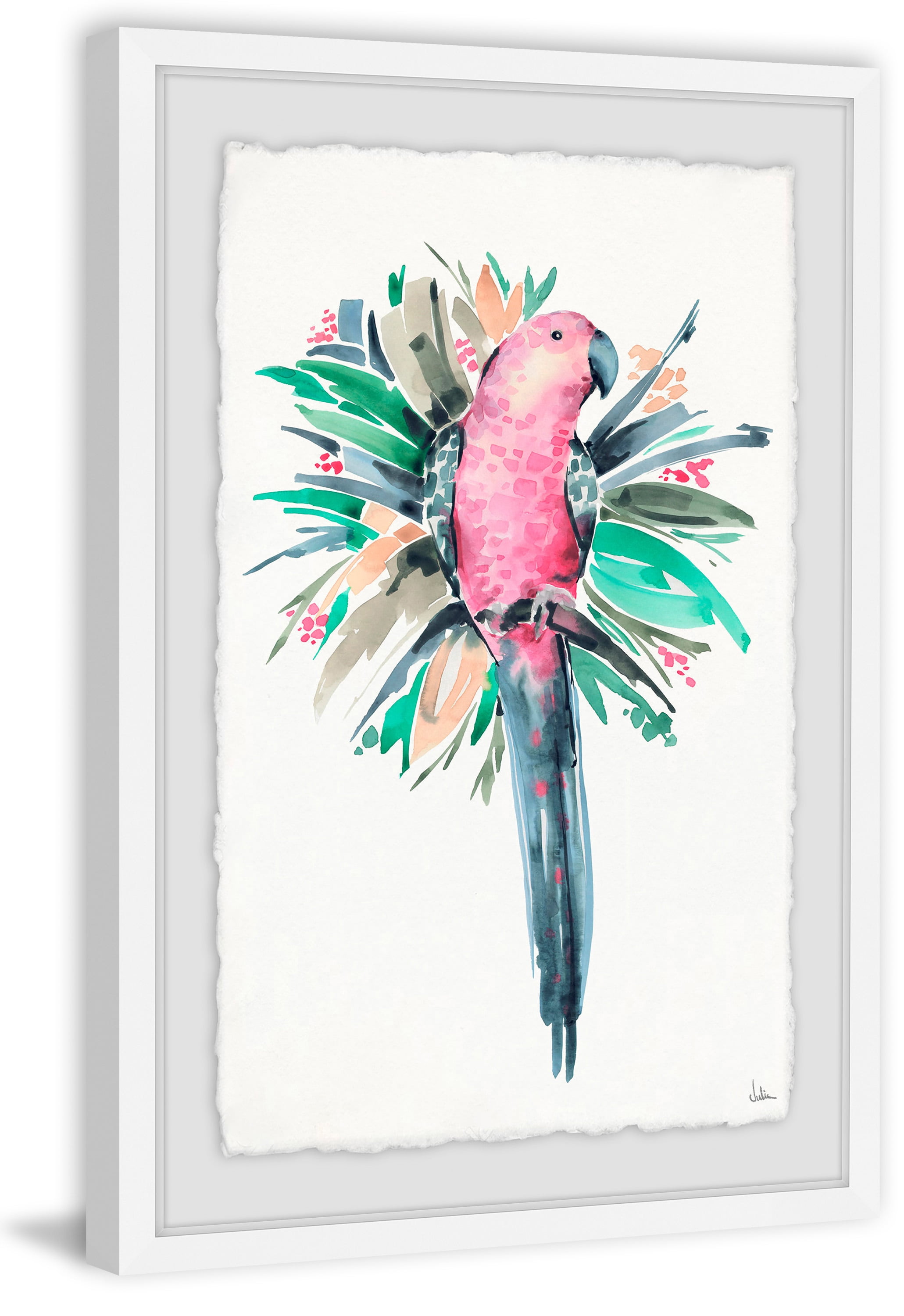Tropical Bird II Framed Painting Print - Walmart.com
