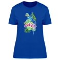 thumbnail image 1 of Tropical Blue Bird On Bouquete T-Shirt Women -Image by Shutterstock, Female Medium, 1 of 2