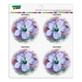 thumbnail image 1 of Tropical Blue Hibiscus Hawaiian Bloom Refrigerator Fridge Locker Vinyl Circle Magnet Set, 1 of 4