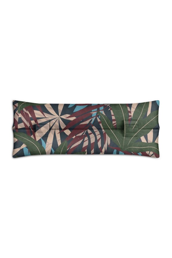 Tropical Botanical Seatbelt Pillow for Recovery Exotic Palm & Leaf Design, Comfortable Mastectomy Support