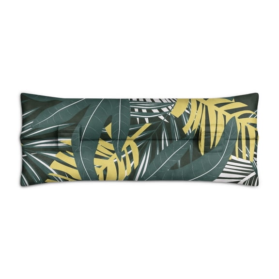 Tropical Botanical Seatbelt Pillow for Recovery Exotic Palm & Leaf Design, Comfortable Mastectomy Support