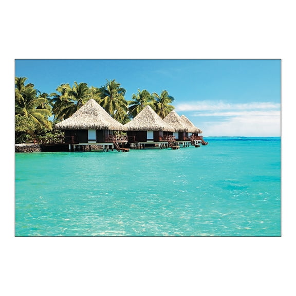 Tropical Cabana Backdrop Banner - Party Decor - 3 Pieces