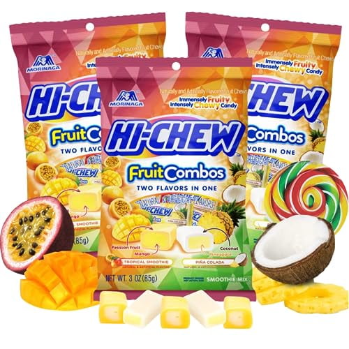 Tropical Candy Chews Individually Wrapped Combos, Pina Colada and