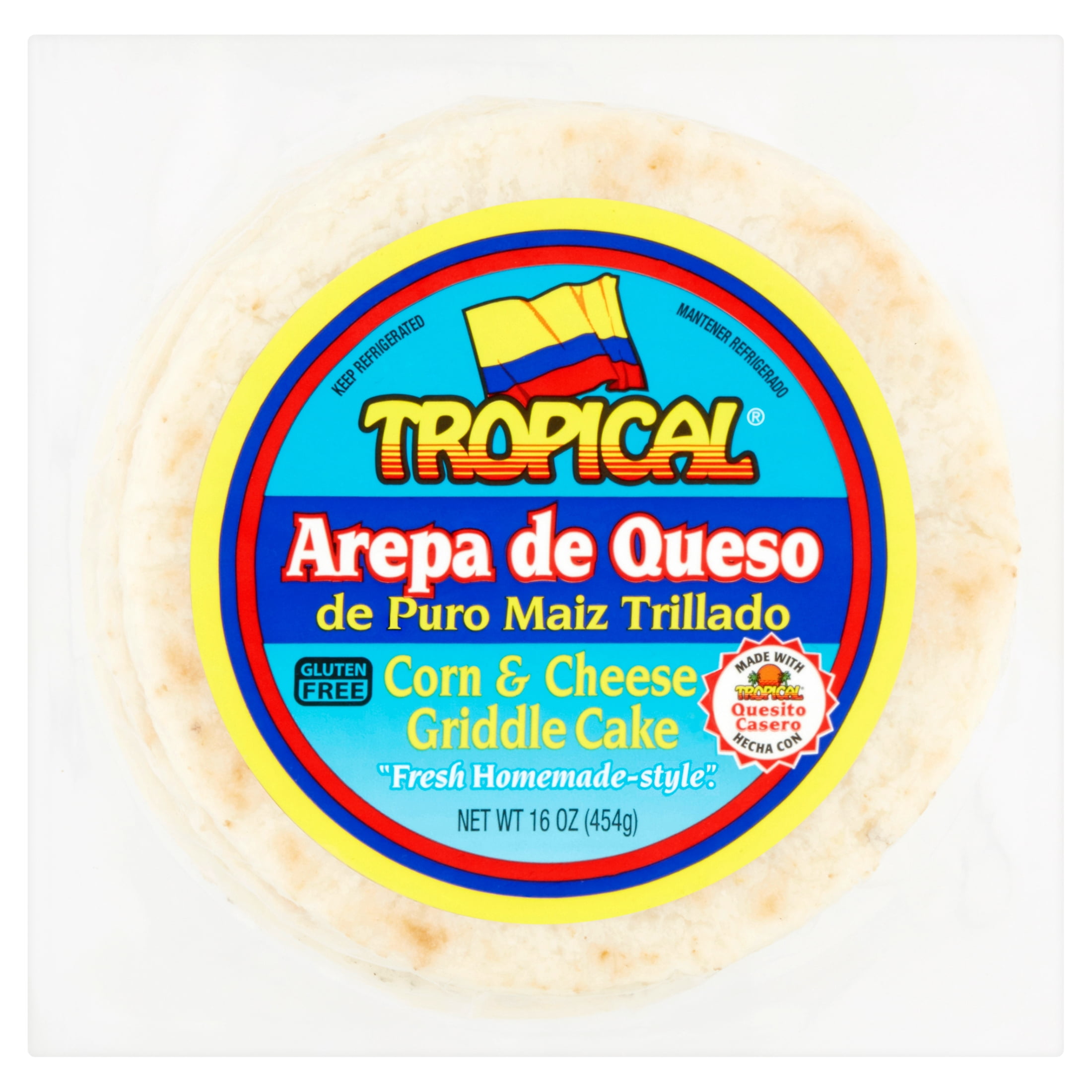 Tropical Cheese Arepa de Queso/ Cheese Arepa 16oz