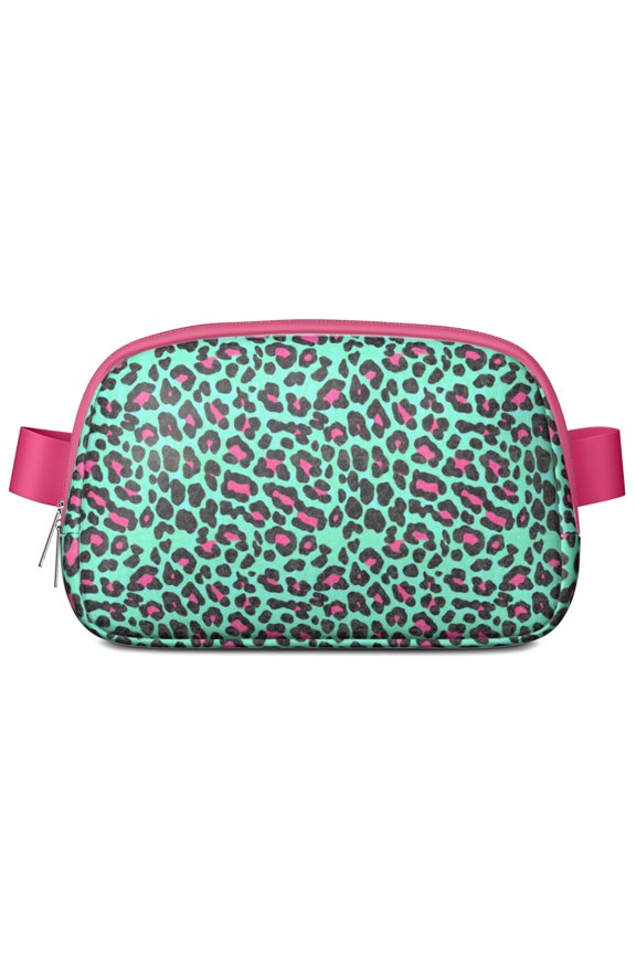 Tropical Cheetah Waist Pack&nbsp;– Waterproof Fanny Pack with Exotic Animal Print, Vibrant for Vacations & Summer Adventures