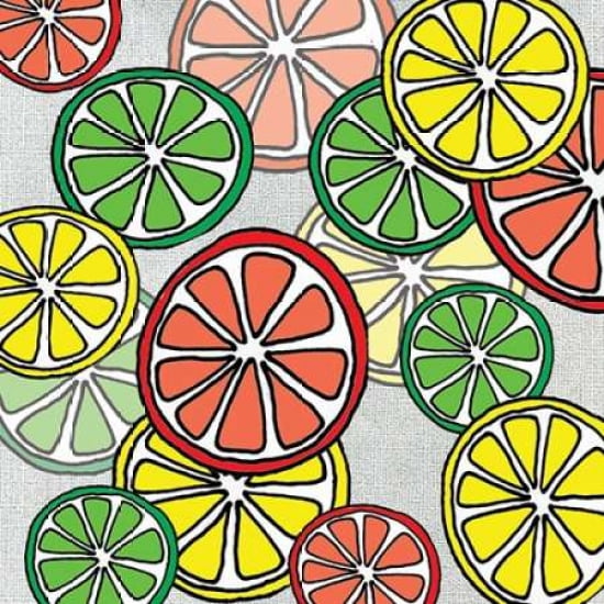 Tropical Citrus Canvas Art - Shanni Welsh (24 x 24)