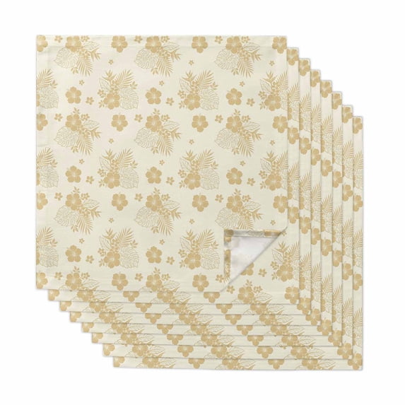 Tropical Flower Pattern Printable Tropical Cloth Napkins, Summer Monstera Palm Flowers Pattern Rustic ...