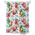 thumbnail image 1 of Tropical Coastal Shower Curtain, Summer Shell Starfish Bathroom Decor Curtains Set with Hooks, Blue Green Pink Waterproof Fabric Home Accessories， 72 X 84 Inch Extra Long, 1 of 6