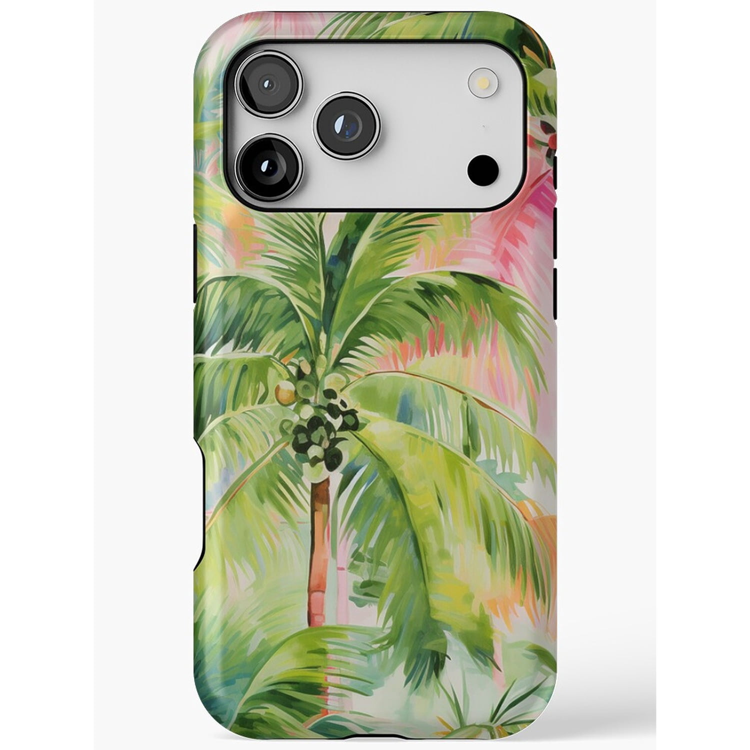 Tropical Coconut Palm Tree Tough Case for Apple iPhone, Polycarbonate ...