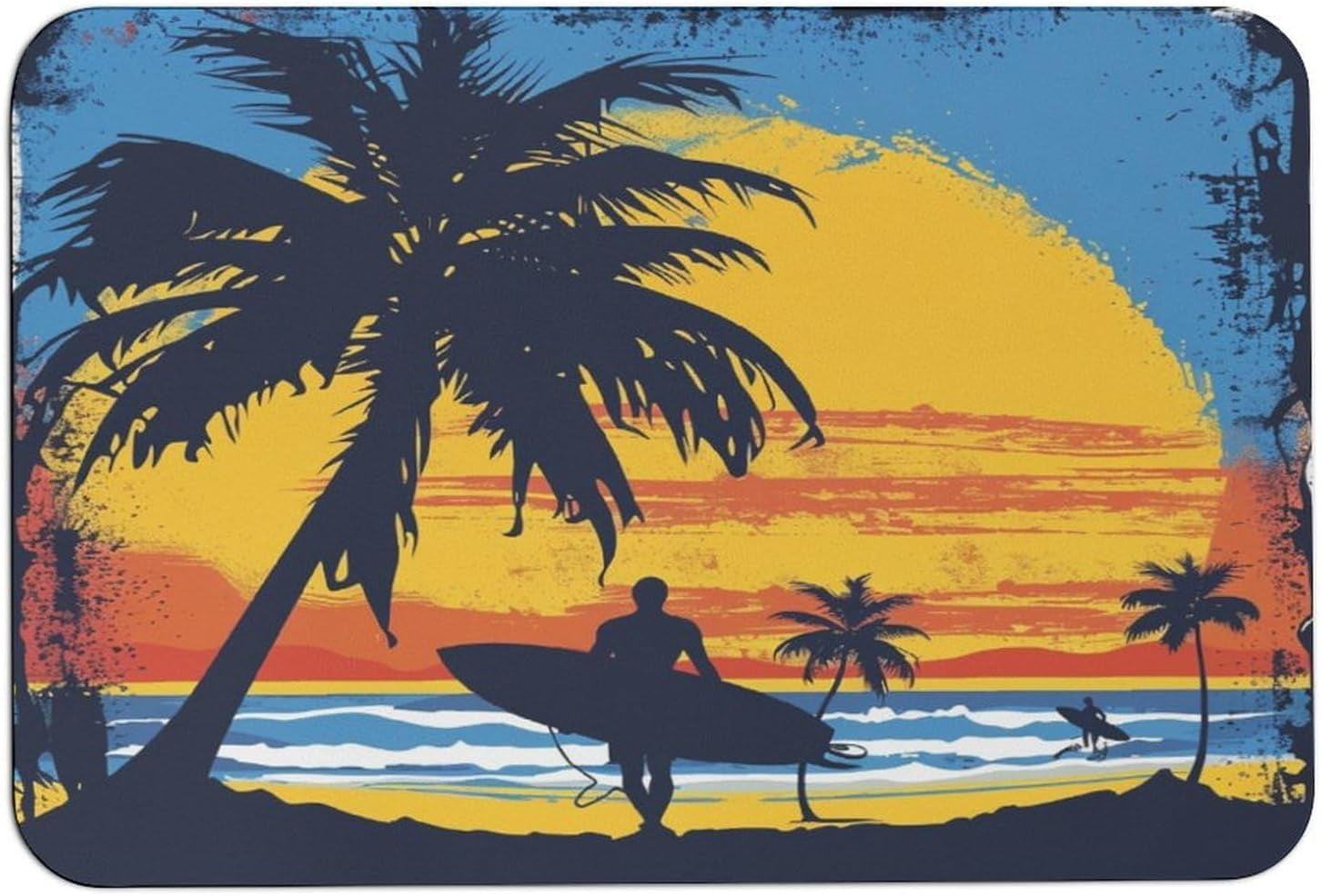 EDS Luxury 2 Piece Greek Bath Mat Set Non Slip Ultra Soft Bathroom Mats Water Absorbent Bath Mats Machine Washable Rug Toilet Mat For Bathroom Floor