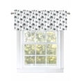 thumbnail image 1 of Tropical Coconut Tree Valances for Windows, Rod Pocket Kitchen Valance Curtains - Soft & Washable Small Window Treatment for Living Room,&nbsp;Bathroom, Summer, 54x18inch, 1 of 9