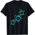 thumbnail image 1 of Tropical Colors Hawaiian Honu Sea Turtles T-Shirt, 1 of 4