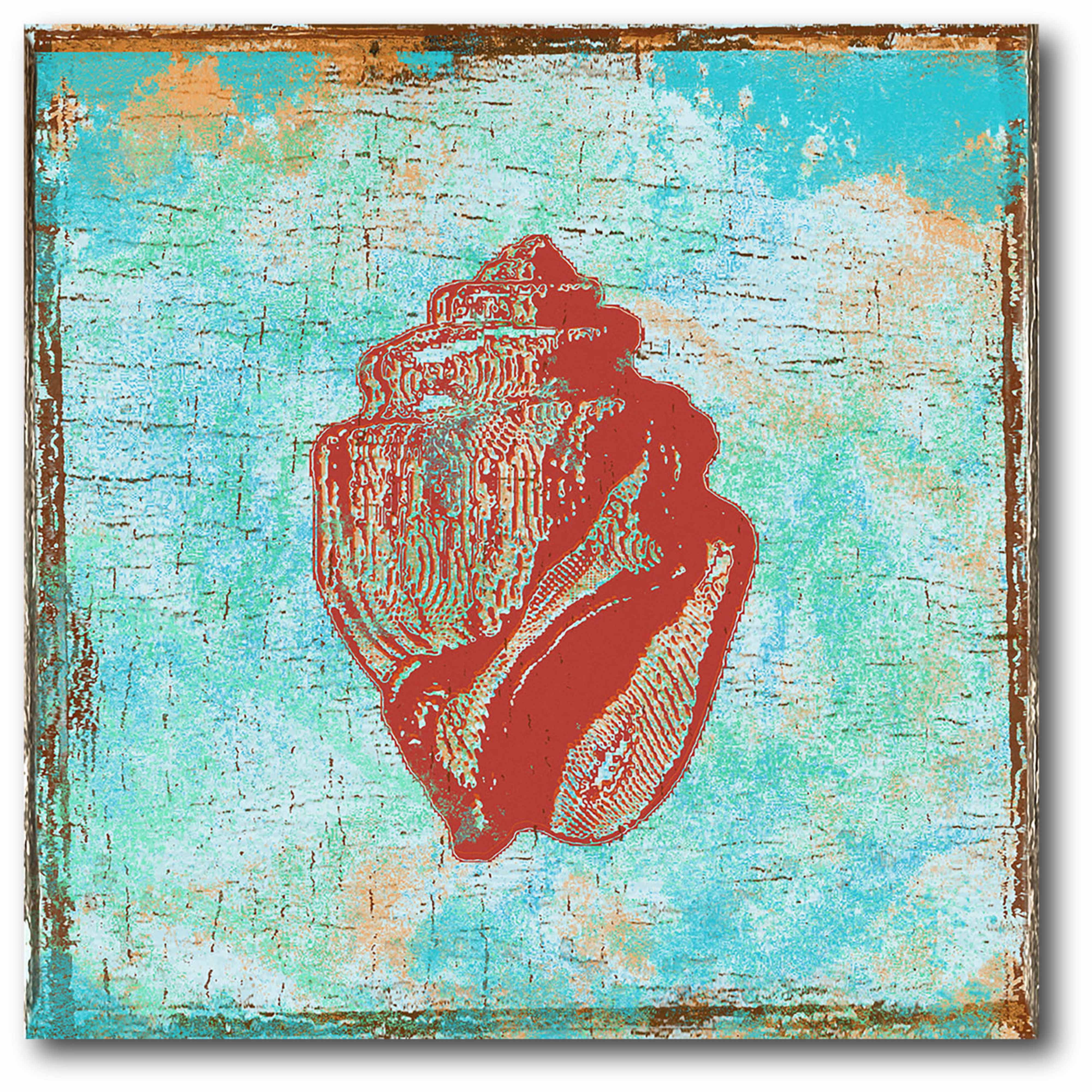 Tropical Conch Gallery-Wrapped Canvas Wall Art, 16x16