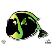 Tropical Cute Funny Fish - 3" Vinyl Sticker - For Car Laptop I-Pad Phone Helmet Hard Hat - Waterproof Decal