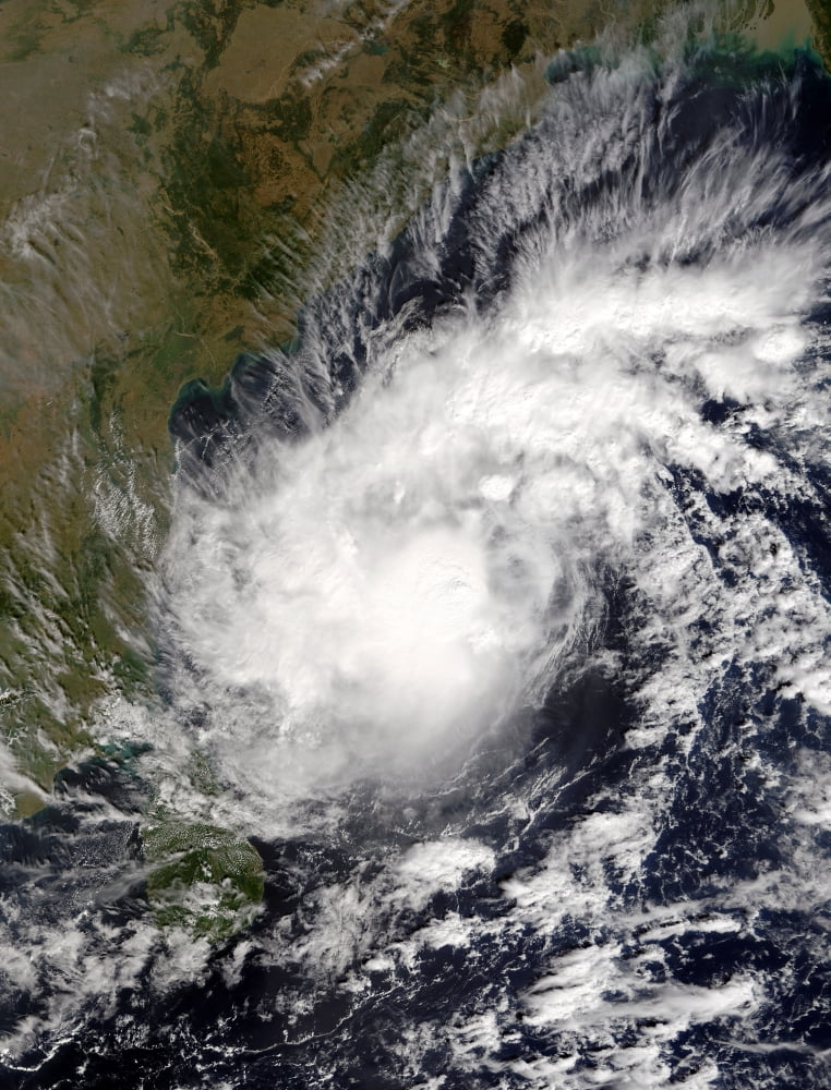 Tropical Cyclone Baaz Canvas Art - Stocktrek Images (25 x 32)