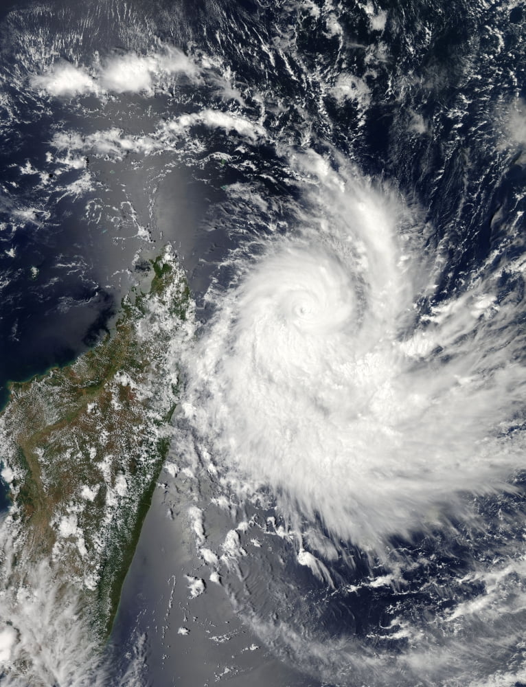 Tropical Cyclone Bejisa off Madagascar Canvas Art - Stocktrek Images (25 x 32)