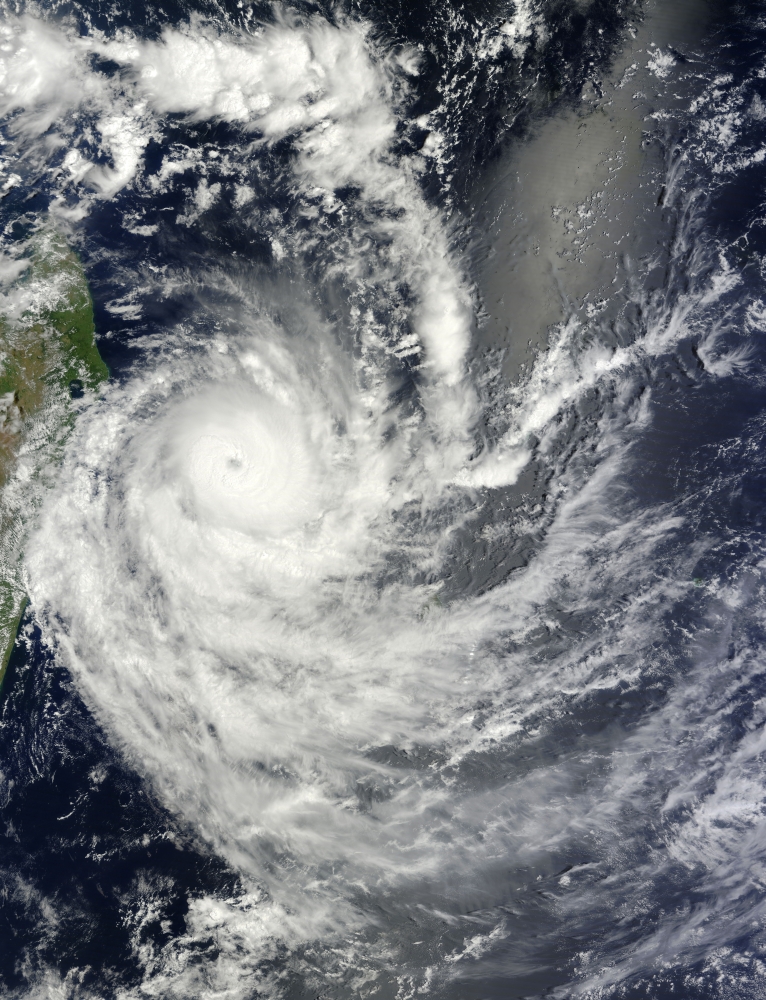 Tropical Cyclone Bejisa off Madagascar Canvas Art - Stocktrek Images (25 x 32)