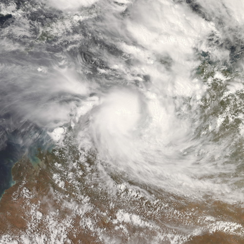 Tropical Cyclone Billy Canvas Art - Stocktrek Images (28 x 28)