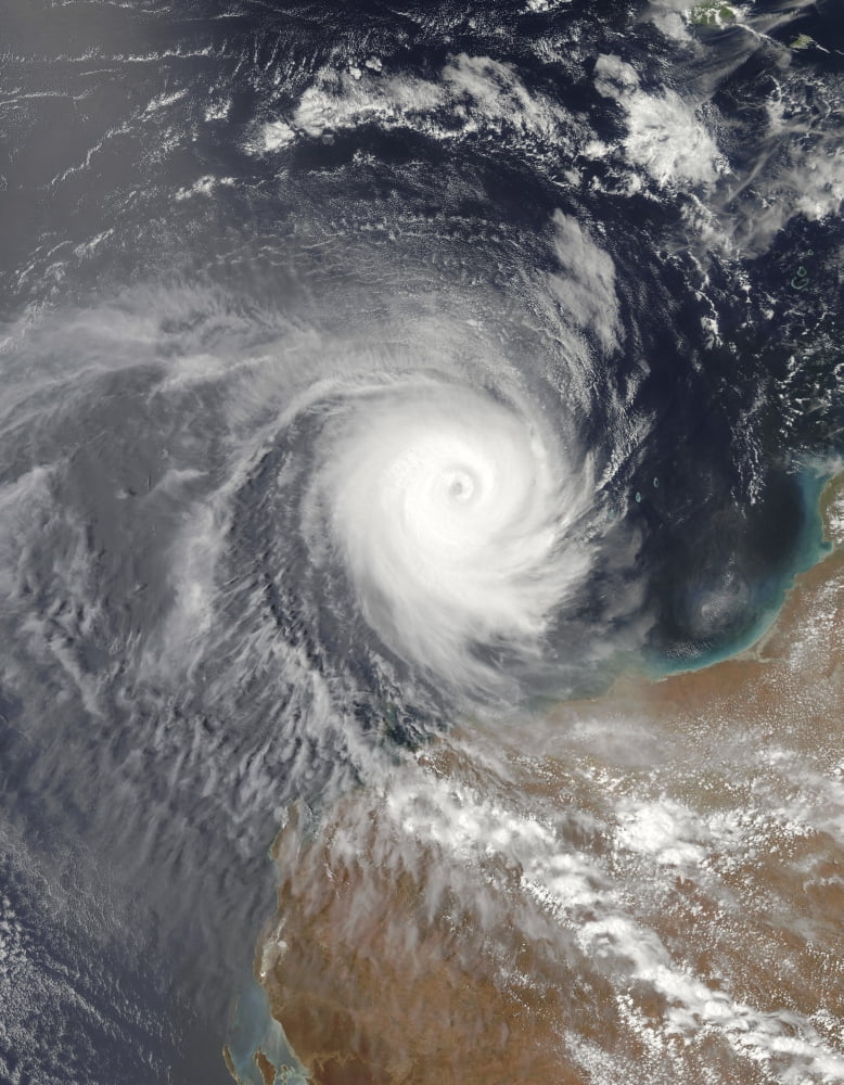 Tropical Cyclone Billy off Australia Canvas Art - Stocktrek Images (25 x 32)