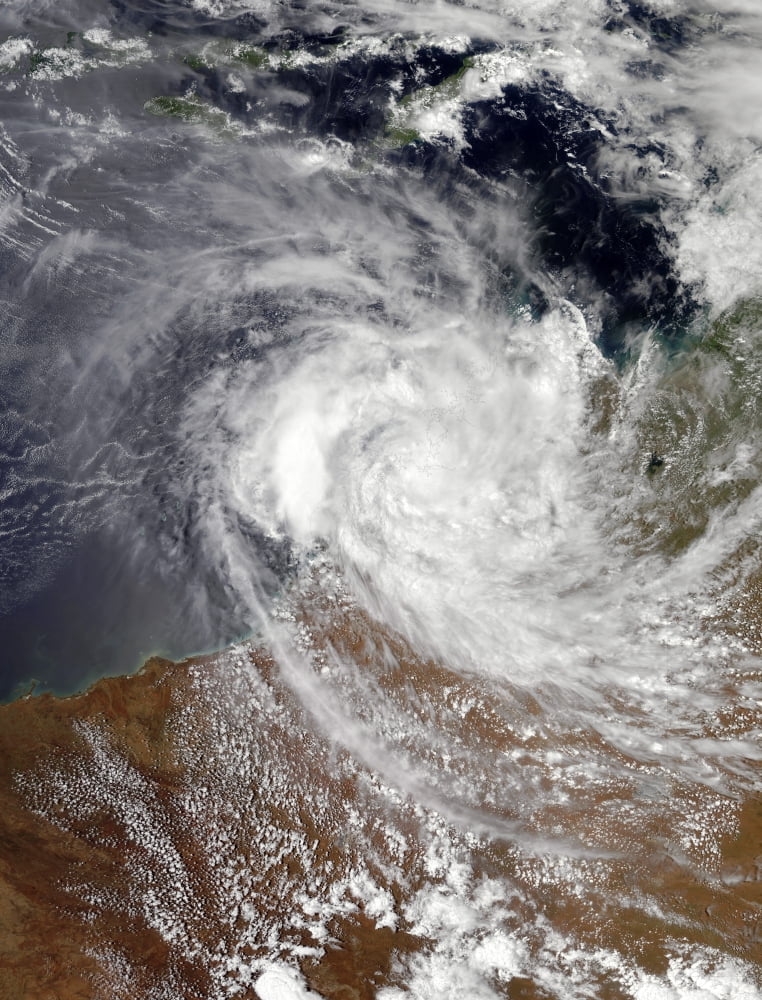 Tropical Cyclone Billy over Australia Canvas Art - Stocktrek Images (25 x 32)