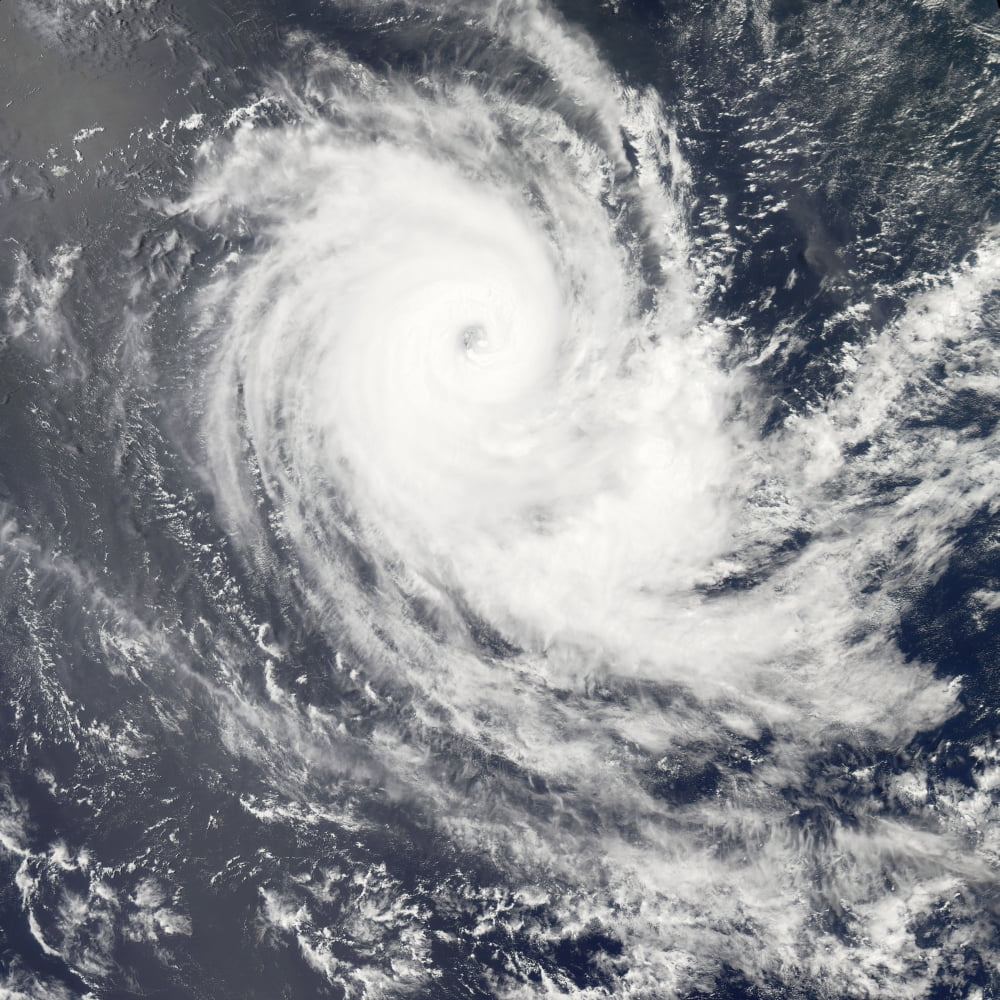 Tropical Cyclone Carina Canvas Art - Stocktrek Images (28 x 28)