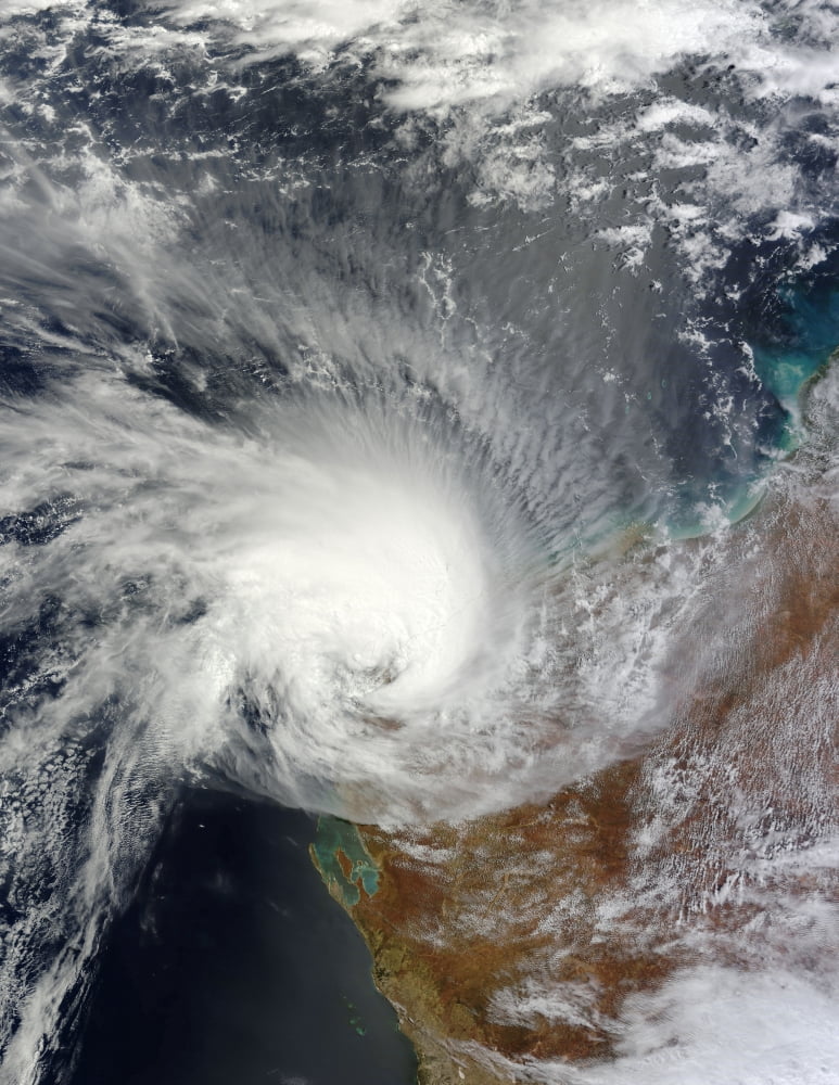 Tropical Cyclone Carlos Canvas Art - Stocktrek Images (25 x 32)