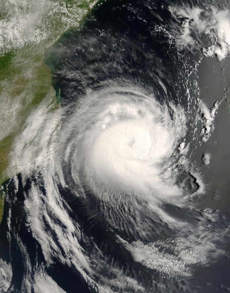 Tropical Cyclone Favio approaching Mozambique Canvas Art - Stocktrek Images (25 x 31)