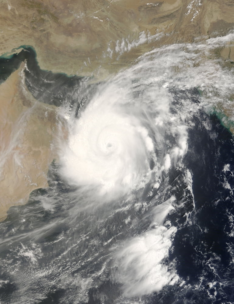 Tropical Cyclone Gonu in the Arabian Sea Canvas Art - Stocktrek Images (24 x 32)