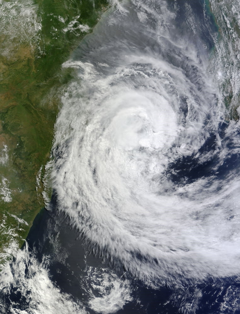 Tropical Cyclone Guito in the Mozambique Channel Canvas Art - Stocktrek Images (25 x 33)