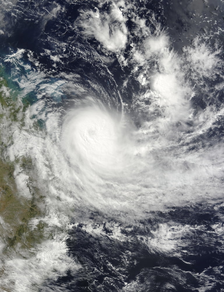 Tropical Cyclone Hamish off Australia Canvas Art - Stocktrek Images (25 x 33)