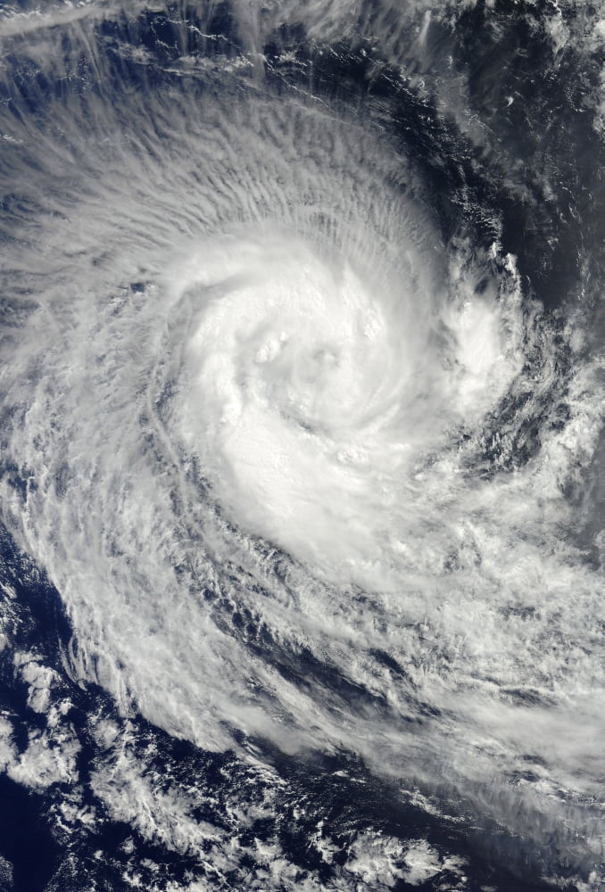 Tropical Cyclone Imani swirls over the Southern Indian Ocean Canvas Art - Stocktrek Images (23 x 34)