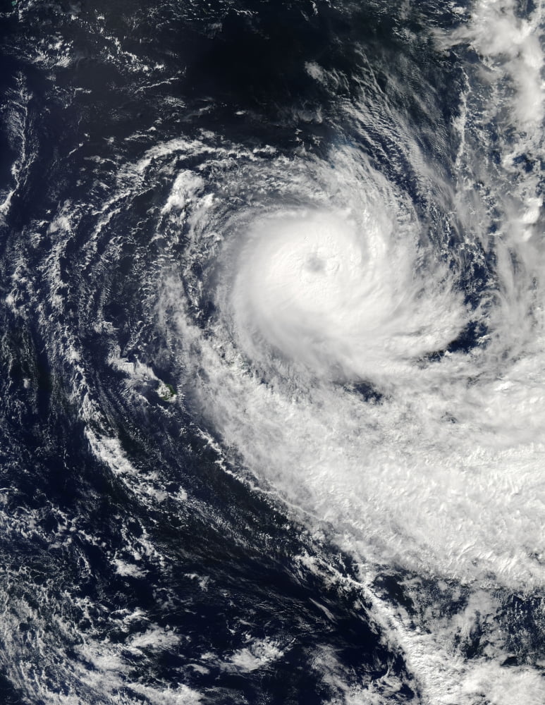 Tropical Cyclone Imelda over the southern Indian Ocean Canvas Art - Stocktrek Images (25 x 32)