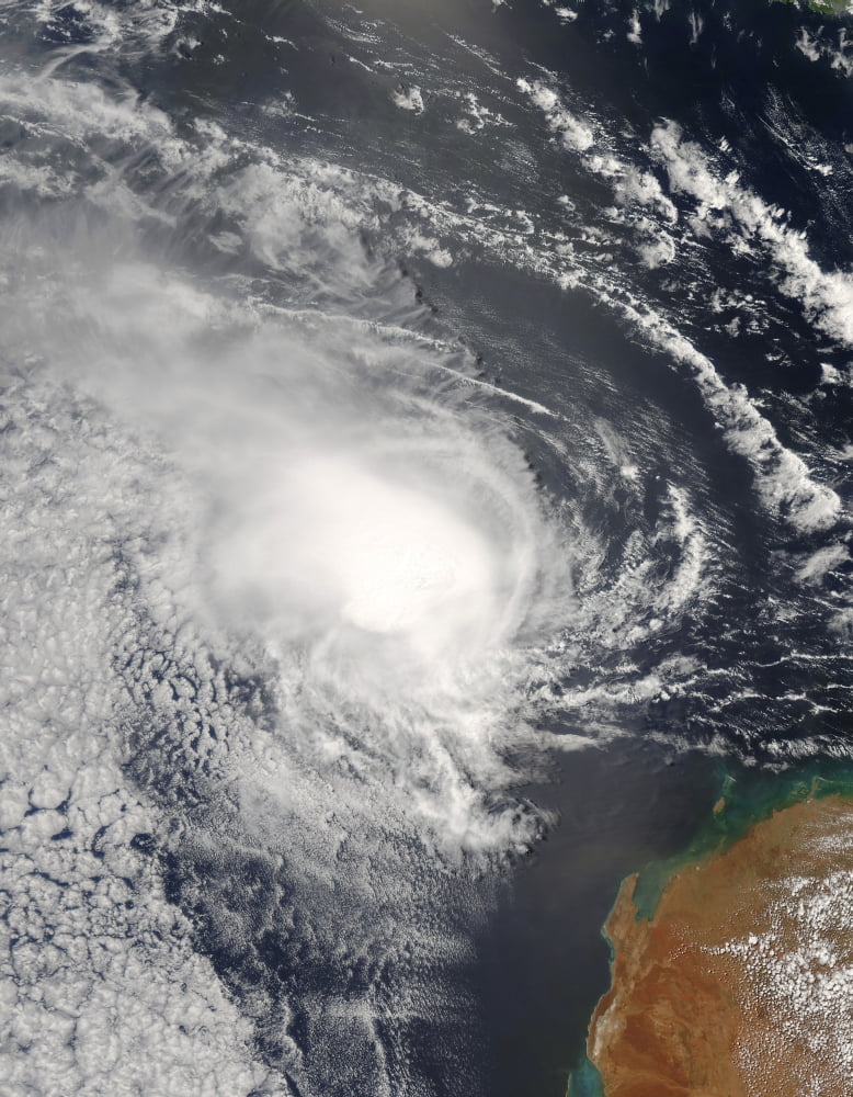 Tropical Cyclone Jacob approaching Australia Canvas Art - Stocktrek Images (25 x 31)