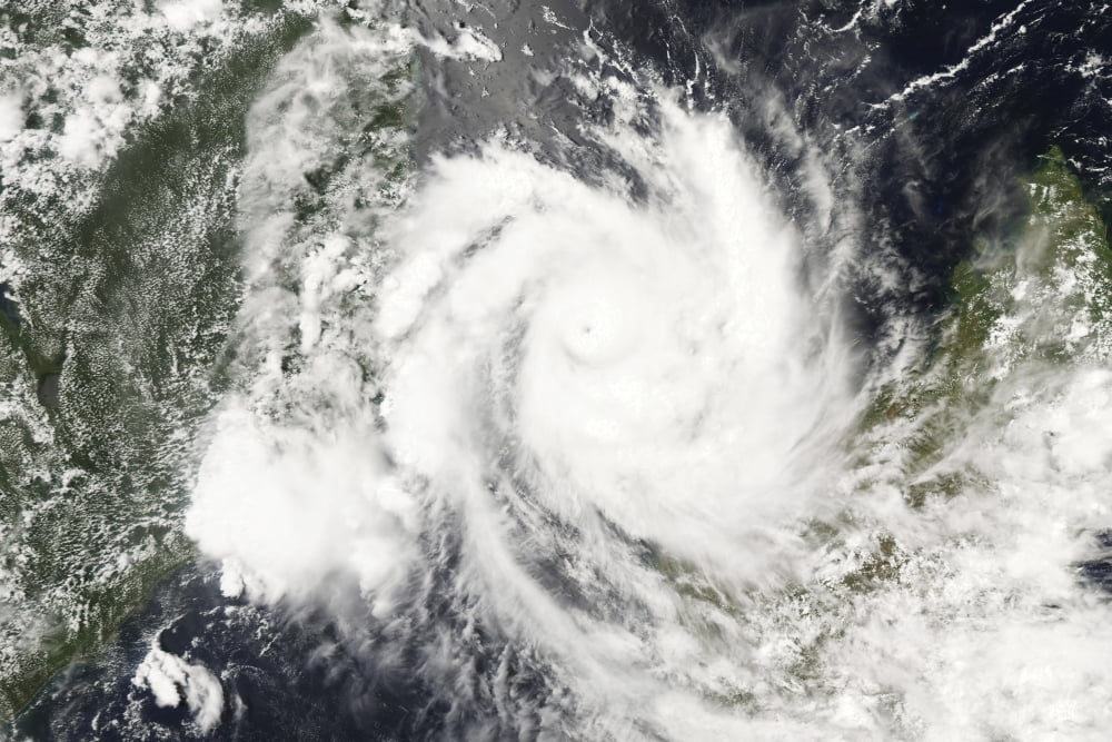 Tropical Cyclone Jokwe Canvas Art - Stocktrek Images (35 x 23)