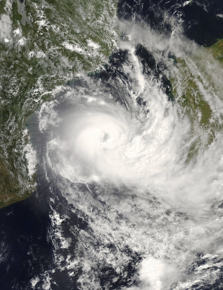 Tropical Cyclone Jokwe in the Mozambique Channel Canvas Art - Stocktrek Images (25 x 32)