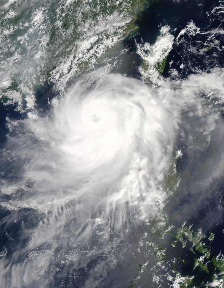 Tropical Cyclone Linfa Canvas Art - Stocktrek Images (25 x 32)