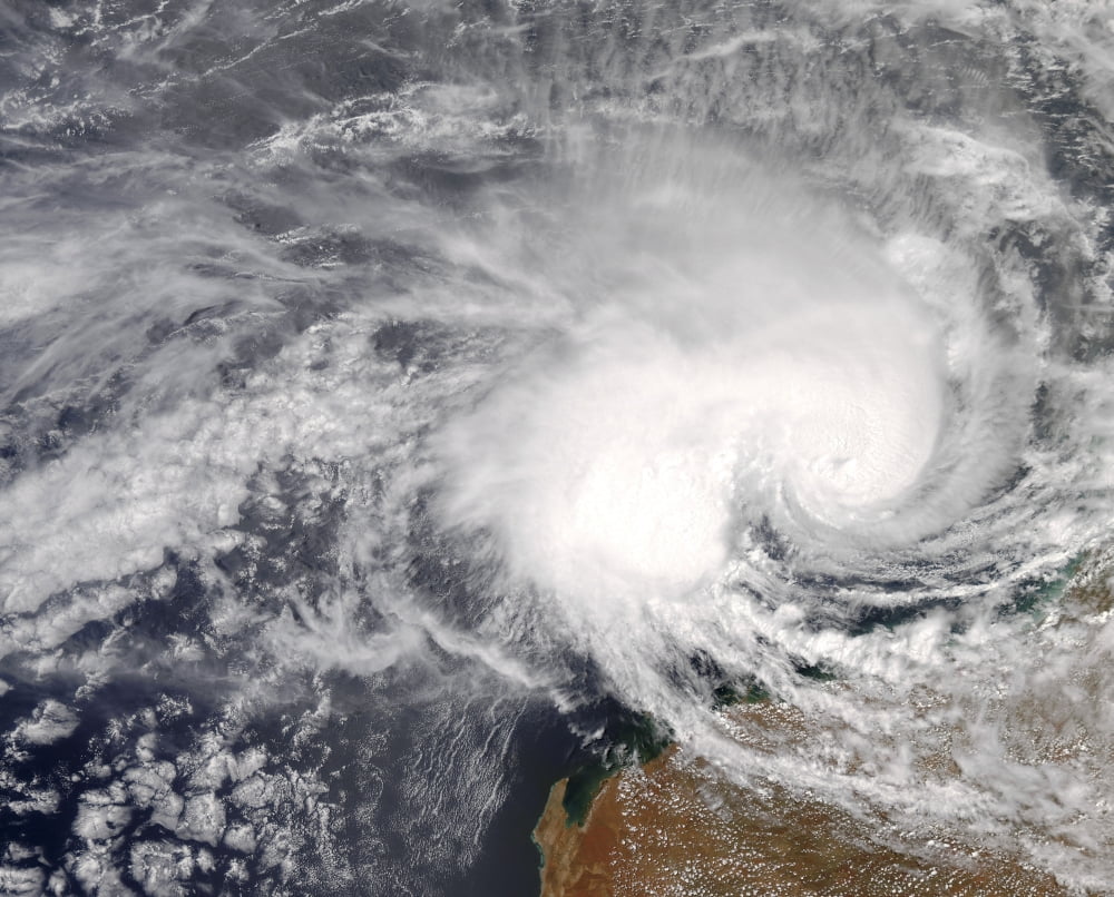 Tropical Cyclone Nicholas off Australia Canvas Art - Stocktrek Images (32 x 26)