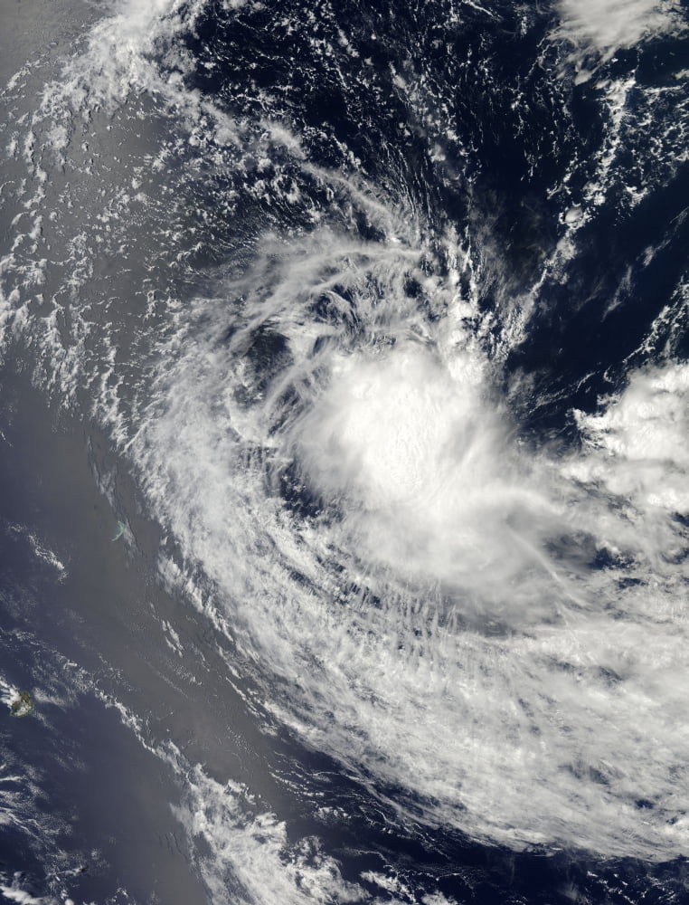 Tropical Cyclone One in the South Indian Ocean Canvas Art - Stocktrek Images (25 x 33)